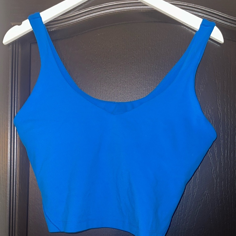 Lululemon Bright  Blue Align Crop Top Size 12